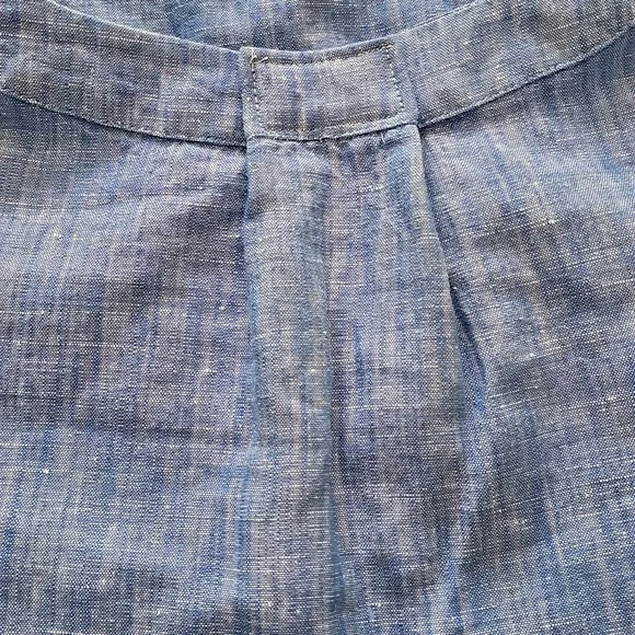 TALBOTS Linen Embroidered Square Neck Top Size XLP - Picture 4 of 5